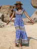 RusttyDustty Womens Bohemian Style Fashion Casual Maxi Dress - Perfekt för avslappnade sammankomster Dagliga kläder Trendiga utseende 240425