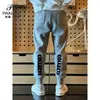 Men's Jeans Autumn and Winter Embroidery Elastic Waist Harem Jogger Baggy Pants Men Mens Clothing Streetwear Casual Trousers for Q240427