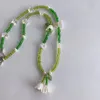 Collane a ciondolo Boemia Serie verde acrilica Collana per perle di fiore di moda per ragazze girocollo girocollo gioielli estivi