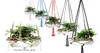 Handmade Colorful Macram Plant Habers Indoor Flor Outdoor Pendurada cesta de algodão corda de 4 pernas Pote de varanda Decoração 2351795