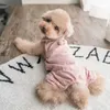 Hondenkleding Zomer Dogkleding Jumpsuit Leuke huisdieren Rompers overall broeken Pomeranian Shih Tzu Maltese Poodle York Apparel Dog Dress Clothing D240426