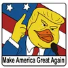 Trump Brosche Trump Entenbrosches Legierung Metal Trump macht Amerika großartigen Pin -Abzeichen Er ist verrücktes Abzeichen