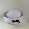 Beretti Flip Eaves Beretto a prua beretto retrò cupola bowknot boccone navigabile per cappello da marinaio cappello da marinaio