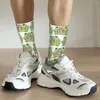 Chaussettes masculines mignonnes fraises lait grenouille harajuku sueur absorbant les bas toute la saison pour le cadeau de l'anniversaire de la femme de l'homme