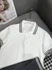 Summer nuevo set de falda plisada camiseta de polo