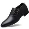 Casual Shoes Men Leather 2024 High Quality Patent Wedding Oxford Party Office Work Size 38-48