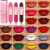 18 Colors 2 in 1 Matte Lipstick Liquid Purple Lip Glaze Double Head Makeup Lasting Waterproof Velvet Sexy Dark Red Lipsticks 240425