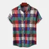 New Solid Color Casual Men's Short Sleeved Shirt Men's Shirt