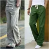 2015 Moda de verão solta e respirável calça de linho masculina calça casual masculina calça masculina