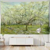 Tapisserier Forest Landscape Architecture Tapestry Wall Hanging Bohemian Van Gogh Oil Målning Abstrakt Witchcraft Eesthetics Room Decor