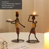 Kandelhouders Europese stijl Candlestick Persoonlijkheid Creatieve restaurant Tabel Decoratie Accessoires Muziekbar Kleine ornamenten