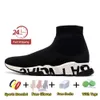 Speeds Socks Runners Buty Designber Sneakers Mężczyźni buty Kobiety koronkowe wsuwane potrójne trener White Runner Black Pink 1.0 Graffiti Knit Platform But 36-45