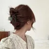 Klipsy do włosów Barrettes Nowe retro wydrążone octan klip elegancki koreański kucyk kraba warkocz