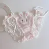 Behas sets lieve meid slipje cartoon schattige Japanse lolita kanten rand sexy lingerie medium taille dunne ademende meisjes driehoek panty