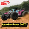 Электрический/RC CAR 4WD RC Off-Road 4x4 Пульт дистанционного управления со светодиодными фонарями 50 км/ч супер бесщеточные 70 км/ч высокоскоростные дрейфы Carl2404