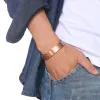 Strängar Mens Copper Health Healing Therapy Armband Armband 8.3 tum för artritfri justerbar verktyg