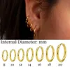 Stud Nieuwe eenvoudige roestvrij staal Small Huggie Hoop oorbellen voor vrouwen mannen kraakbeen oor piercing sieraden pendientes hombre mujer