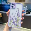 Mobilfunkkoffer Schmetterling Lavendel Higan Blütenhülle für iPhone 7 8 plus 12 13 Mini 11 15 14 Pro Max X XR XS Max Schockabsorbing Case J240426 geeignet