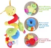Mobiles# Baby Hanging Car Seat Toys Plush Activity Hanging Stroller Toys with BB Squeaker and Rattles For Newborn Travel Activity Toy d240426