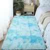 Carpets The new plush bed rug bedroom is covered with simple 2024 network red best-selling mat silk hair tie-dye living room carpet