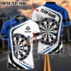 T-shirts masculins Nom personnalisé Darts Joueur Sports Game de bière Retro 3dprint Summer Casual Harajuku Polo Jersey Streetwear Streetwear Sleeve xn4xw