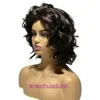 Hot selling Wig Mens short hair curl Dark Brown womens