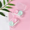 Contactlens Accessoires 1Set Plastic Contact Lens Doos Holder Leuke kleine mini Tweezer Stick Eyewear Bag Container Contactlenzen Soak Opslag Random D240426