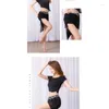 Stage Wear Dance Belly 2024 Set Practice Traje Femenino Mesh Mesh Sexy Performance Oriental Primavera y verano