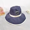 Designer Summer Sunhat pour les dames classiques largeur grand chapeau de seau pour femmes