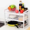 Organizzatore di stoccaggio della cucina Regolabile regolabile piatti a base di lavello multiscaiolo sotto scaffale doppio pavimento retrattile