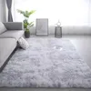 Carpets Scandinavian Ins Style Filament Wool Tie-dye Gradient Velvet Washable Living Room Bedroom Carpet Doormat Floor Mat