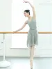 Stage Wear Ballet Leotards For Women Pleated Camisole Ballerine Femme Mesh Middle See-Through Vestidos Tutu Skirts Adt Dance Drop Deli Otonf