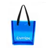 Sacs à provisions Color Color Tote Sac PVC Vinyl Beach Handbag Promotionnel disponible pour Custom