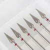 Bits 6Pcs/Box Set Cone Diamond Nail Drill Bit For Cuticle Clean Burr Drills Accessories Remove Edges Of Nails Dead Skin Calluses Tool