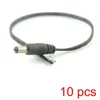 ANPWOO 10x DC Power Male Connector Tail 2.1/5,5 mm Pijnstaartkabelplug -adapter 12V/24V