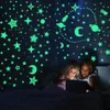 Luminous 3D Stars Dots Wall Sticker for Kids Room Bedroom Home Decoration Glow In The Dark Moon Decal Fluorescent DIY Stickers 240418