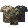 Heren t-shirts Mens Casual korte mouwen Tactical Military T-shirt Camouflage T-shirt Quick Drying Outdoor Gym Top Freight T-shirt Mens Clothing J240426