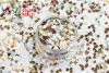 Glitter HHM3298 Mix Colors Heart shapes Metallic luster 3.0MM Size Glitter for nail art makeup and DIY decoration