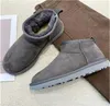 Designer Classic Ultra Mini Boots Boot Plateforme de botte de neige Femmes Men de mouton Fur Tasman Tasman Sable Sable Moutarde Graine Beige Boot de cheville d'hiver