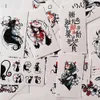 Tattoo Transfer 30pcs Temporary Tattoo Sticker moon star English devil flower sketch Waterproof Fake Tatoo Flash Tatto for Men Women girls 240427