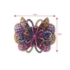 Клипы для волос Barrettes haimeikang waterestone Lucky Flower Hair Clip Barrettes для женщин блестящий цвет хвостик Barrette Fashion Fashion Accessories 240426