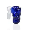 G146 Glass Bong Bowls Hookahs Super Size Colorful Smoking Pipe Skull Bowl 14mm 19mm Manlig Kvinna Dab Rig Glass Water Pipe Ash Catcher Bubbler Tool