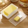 Pratos 1pcs prato de manteiga com tampa de capa Caixa de categor de cortador de caixa de manutenção para o armazenamento de geladeira em casa