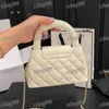 Two Sizes Mini Women Portable Shoulder Bag Cute Crossbody Designer Wallet Diamond Lattice Leather Quilted Coin Purse Luxury Handbag Card Holder Suitcase 12 18CM