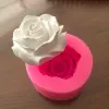 Vormen Bloem Bloom Rose vorm Siliconen Diy 3D Cake Mold Fondant Soap Cupcake Candy Chocolate Jelly Decoratie Bakgereedschap Mallen