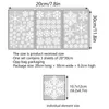 파티 장식 창문을위한 파티 장식 눈송이 스티커 자체 접착 성 크리스마스 창 3 PC 계절적 집착