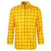 Herren Casual Shirts Visiten Cardigan Plaid Shirt Slim Fit Langarmed Blusen Frühling Summer Tops Schlankung Button Up Bluse Top Ropa Hombre