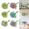 Decoratieve bloemen 12 stks BABYSBREATH TAK ARTICIAAL BLOEM VAK PLANTEN Plastic boeket Geschenk Huiskamer El Tafel Decor Wedding Party