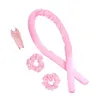 Heatless Curling Rod Headband No Heat Silk Curls Ribbon Hair Rollers Sleeping Soft Lazy Hair Curlers Foam Rod Hair Styling Tools