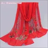 Shawls Chiffon Scarves Women Summer Multiple Styles Scarf Thin Shawls And Wraps Foulard Hijab Stoles d240426